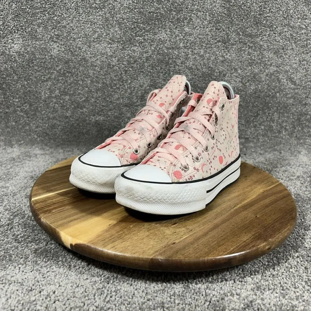 Converse Chuck Taylor All Star 673105C Kids Sz 1 Pink Constellations Shoes Used